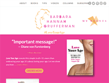 Tablet Screenshot of barbarahannahgrufferman.com